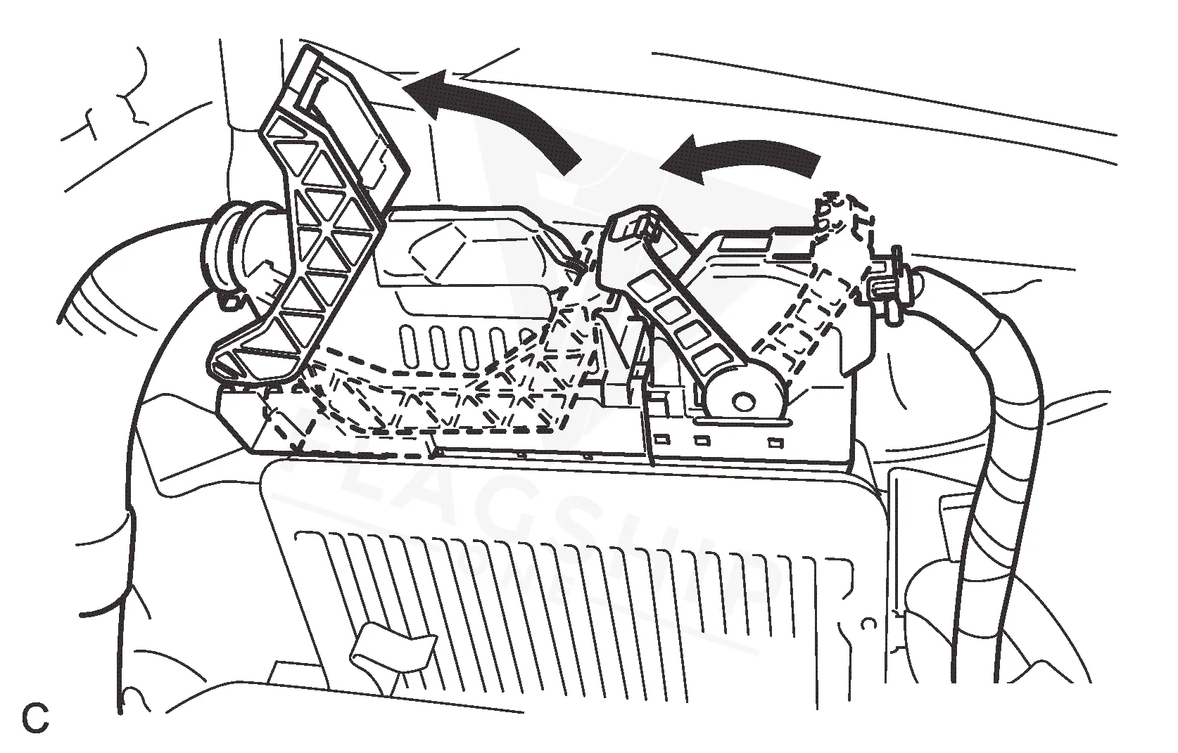 2017 Toyota Camry PCM location diagram