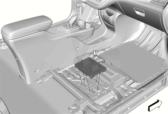 2018 Chevrolet Bolt EV PCM location diagram