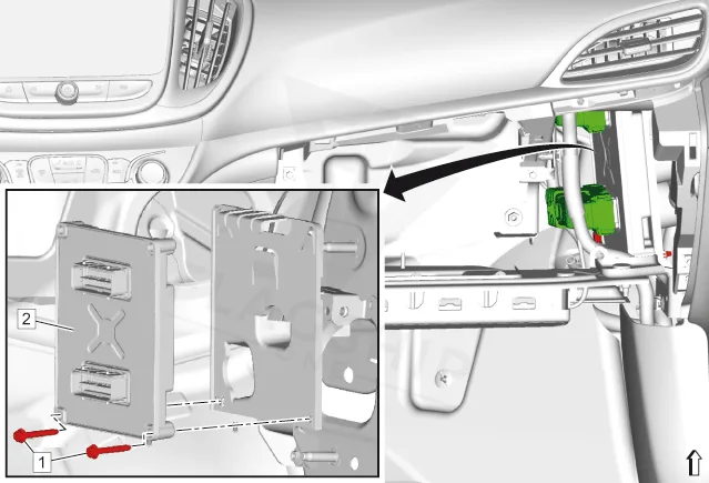 2018 Chevrolet Volt PCM location diagram