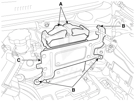 2018 Kia Forte PCM location diagram