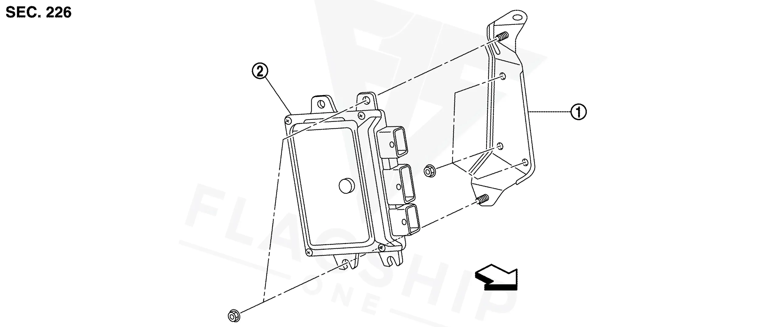 2018 Nissan Versa PCM location diagram