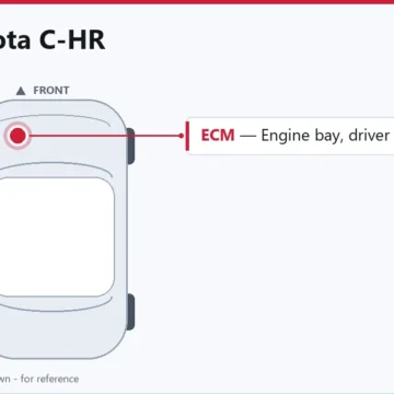 2018 Toyota C-HR Engine Control Module Replacement and Programming