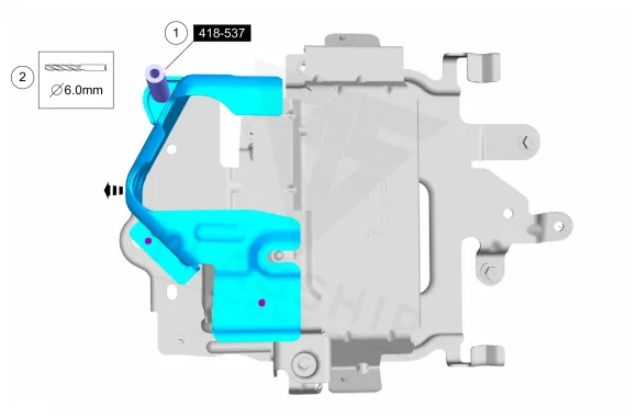 2019 Ford Mustang PCM location diagram