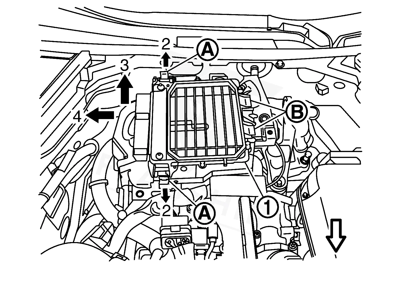 2019 Infiniti Q60 PCM location diagram