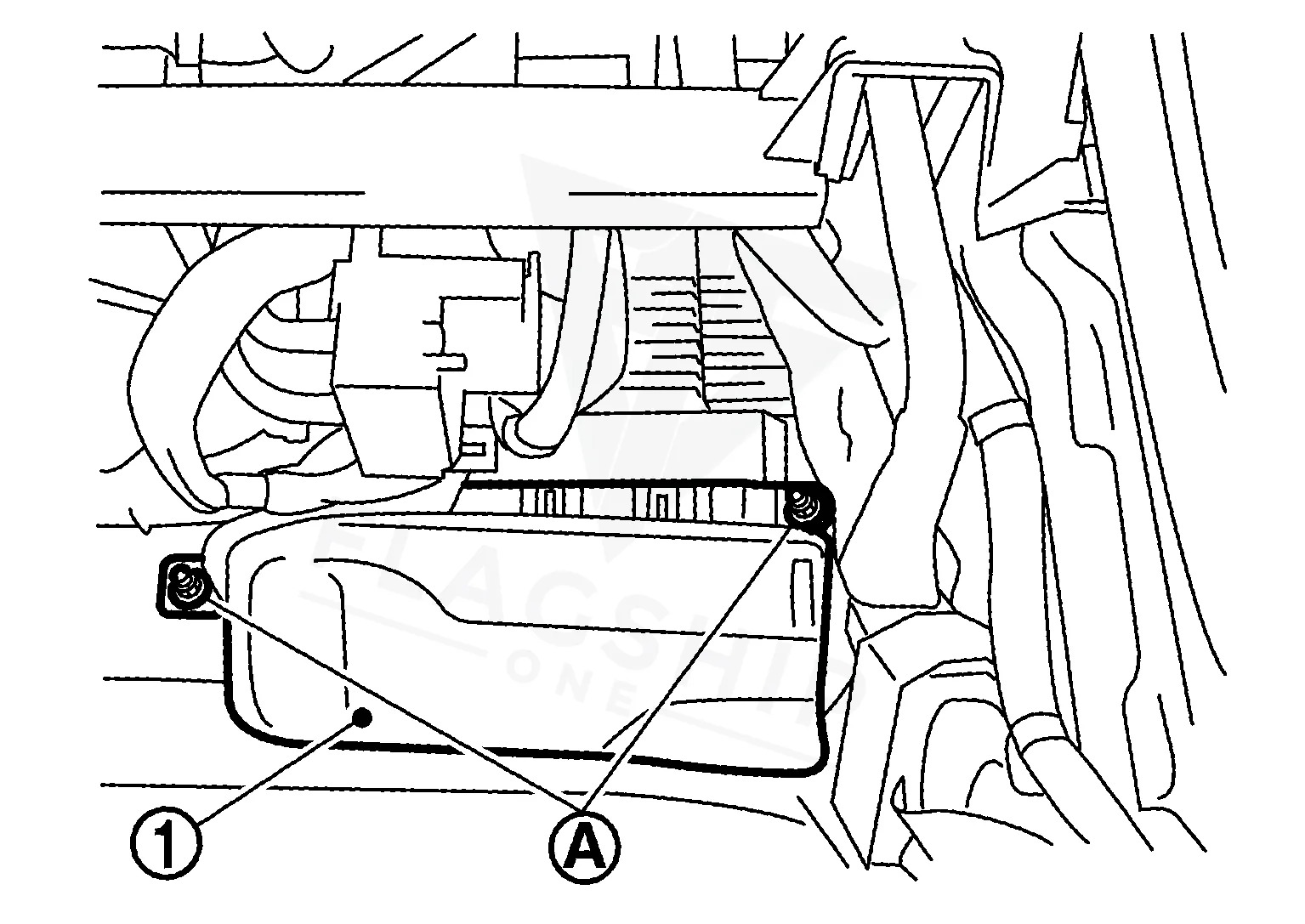 2019 Infiniti Q70 PCM location diagram