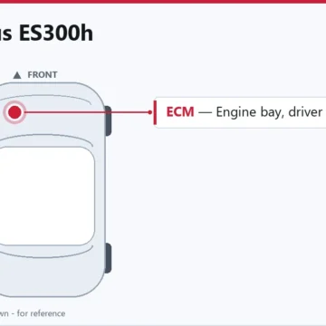 2019 Lexus ES300h Engine Computer Replacement & Programming Guide