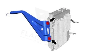 Figure from the factory control-module removal procedure for the 2020 Lexus RX350L
