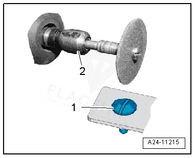 Figure from the factory control-module removal procedure for the 2020 Volkswagen Atlas
