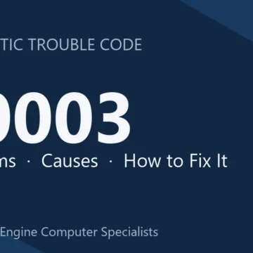 B0003 Code Symptoms, Common Causes, and Repair Cost Breakdown