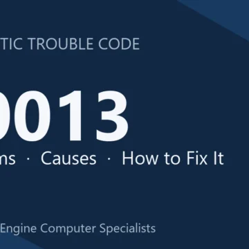 B0013 Code Symptoms, Causes, Diagnosis, Repair Guide & Costs
