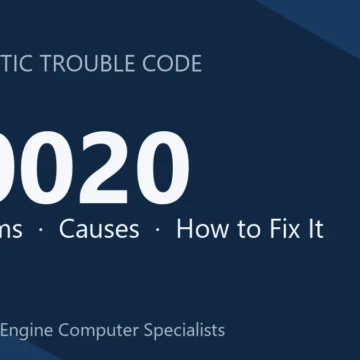 B0020 Code Symptoms, Causes & Repair Guide