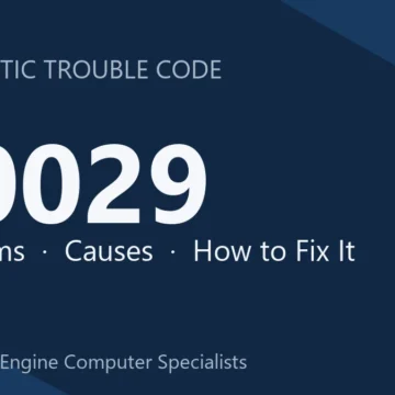 B0029 Code Symptoms, Causes, Repair Steps & Cost Estimate Guide
