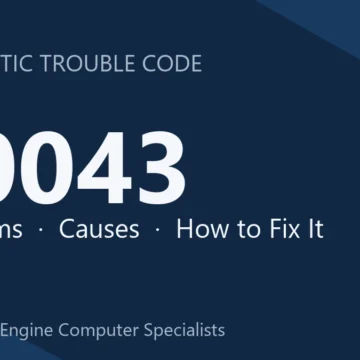B0043 Code Symptoms, Causes, Diagnostic Guide & Cost Estimate