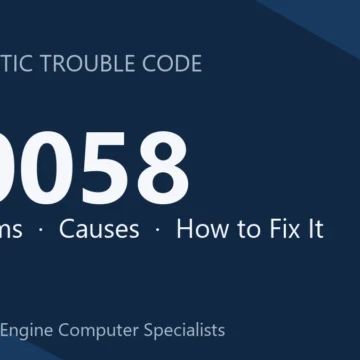 B0058 Code Symptoms, Causes, Diagnosis and Repair Guide Step-by-Step