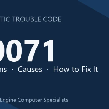 B0071 Code Symptoms, Causes, Diagnosis and Repair Guide Step-by-Step