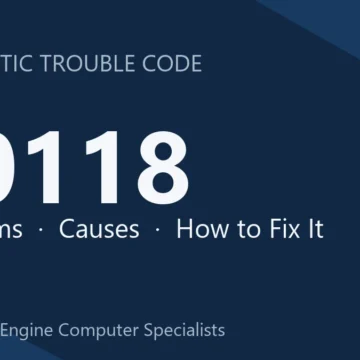 B0118 Code Symptoms, Causes, Diagnosis, Repair & Cost Estimates