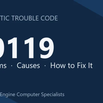 B0119 Code Symptoms, Causes, Diagnosis, and Repair Costs Guide