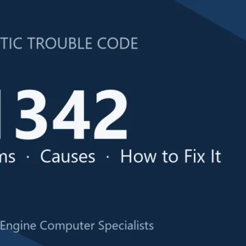 B1342 Code Symptoms, Causes, Diagnostic Steps & Repair Costs