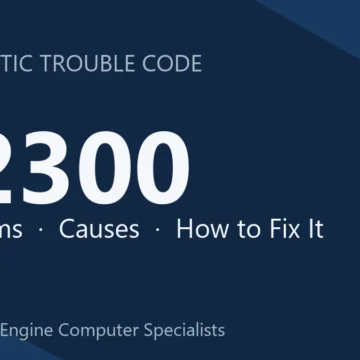 B2300 Code Symptoms, Causes, Diagnosis & Repair Guide for Your Engine