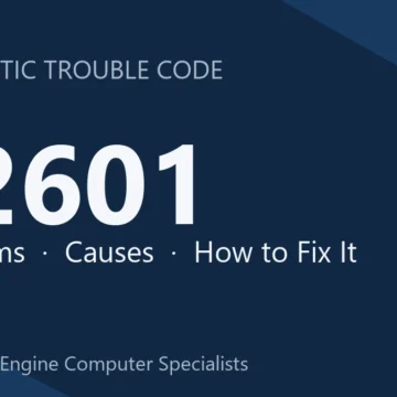 B2601 Code Symptoms, Causes, Diagnosis, Repair Costs & Fix Guide
