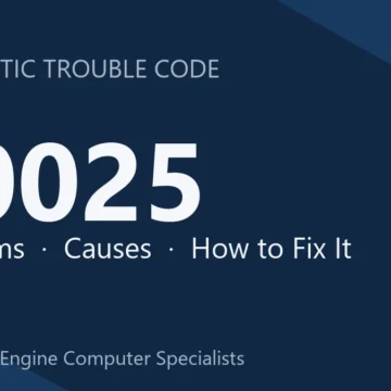 C0025 Code Symptoms, Causes, Diagnosis & Repair Cost Guide Estimates