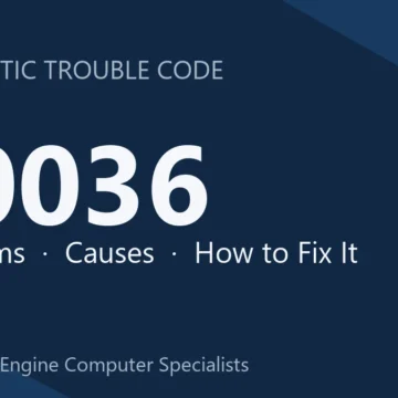 C0036 Code Symptoms, Causes, Diagnostic Steps & Cost Estimate