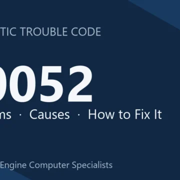 C0052 Code Symptoms, Causes, Diagnosis & Repair, Programming Costs