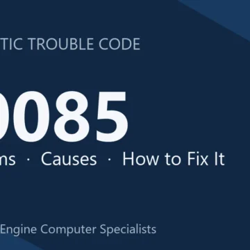 C0085 Code Symptoms, Causes, Diagnosis and Repair Guide Instructions