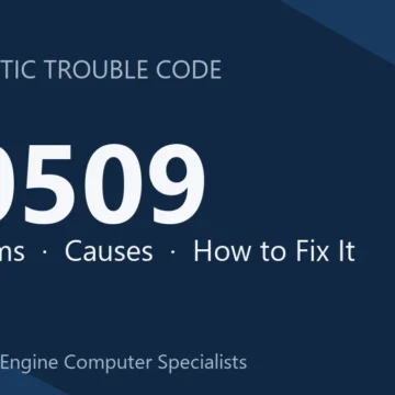 C0509 Code Symptoms, Causes, Diagnosis & Repair Costs Guide Tips