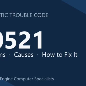 C0521 Code Symptoms, Causes, Diagnosis & Repair with Reprogramming