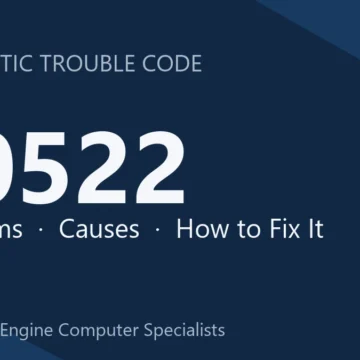 C0522 Code Symptoms, Causes, Diagnosis & Repair Overview & Tips