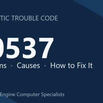 C0537 Code Symptoms, Causes, Diagnosis and Repair Overview Guide