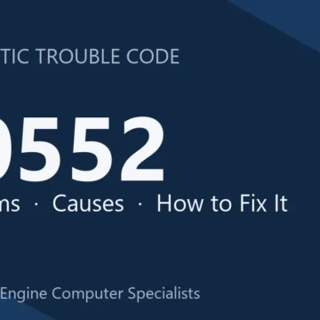 C0552 Code Symptoms, Causes, Diagnostic Steps, Cost & Safety