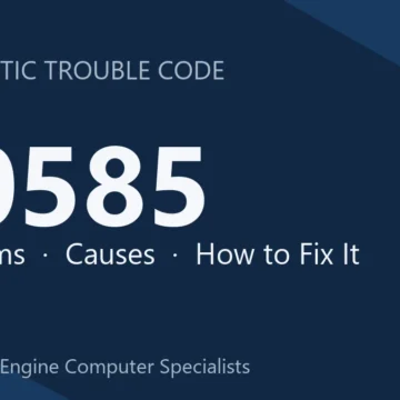 C0585 Code Symptoms, Causes, Diagnostic Process & Repair Costs