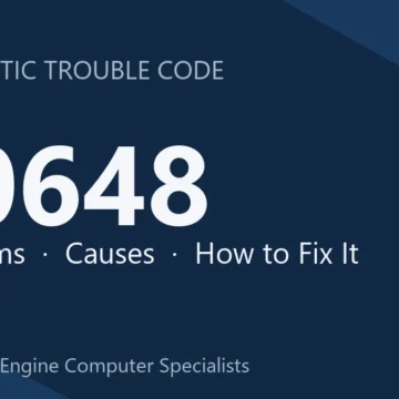 C0648 Code Symptoms, Causes, Diagnosis, Repair & Programming Costs