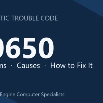 C0650 Code Symptoms, Causes, Diagnosis & Repair Guide for Your System