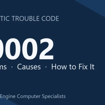 P0002 Code: Camshaft Position Sensor Fault – Symptoms & Repair Guide