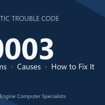 P0003 Code Symptoms, Causes, Diagnostic Steps & Cost Repair Guide