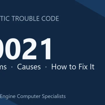 P0021 Code Symptoms, Causes, Diagnosis, Repair & Cost Estimates Guide