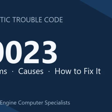 P0023 Code Symptoms, Causes, Diagnosis, Cost & Safety Guide Checklist