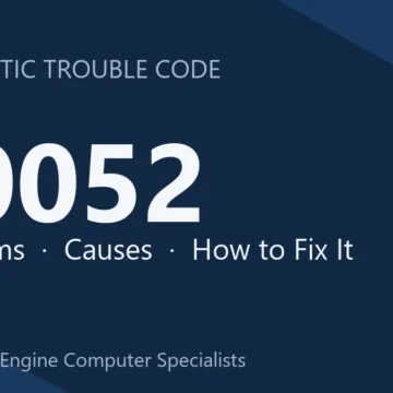 P0052 Code Symptoms, Causes, Diagnosis & Repair Guide and Reflash