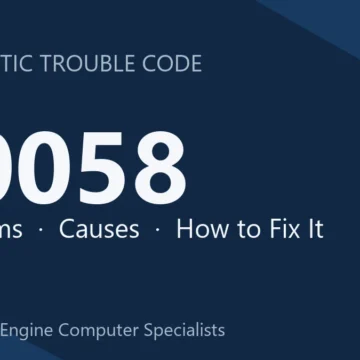 P0058 Code Symptoms, Causes, Diagnosis and Repair Overview Guide
