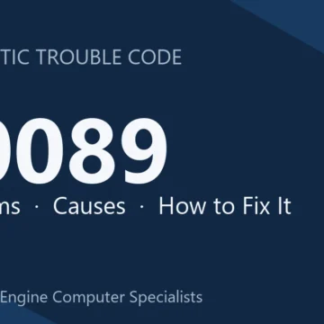 P0089 Code Symptoms, Causes, Diagnosis & Repair Guide – $300-$500