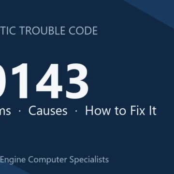 P0143 Code Symptoms, Causes, Diagnosis & Repair with Reprogramming