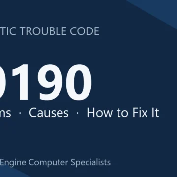 P0190 Code Symptoms, Causes, Safety Risks & Repair Costs Guide