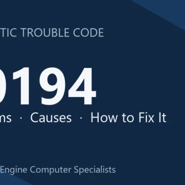 P0194 Code Symptoms, Causes, Diagnostic Steps & Cost Estimate