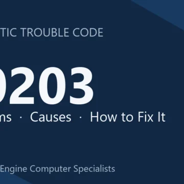 P0203 Code Symptoms, Causes, Diagnosis, Repair & Cost Overview