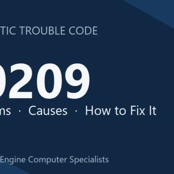 P0209 Code Diagnosis, Symptoms, Causes & Repair & Reprogramming Guide