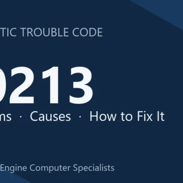 P0213 Code Symptoms, Causes, Repair Cost & Safety Full Guide