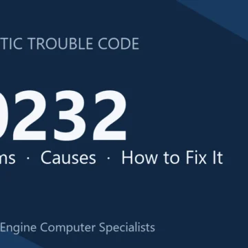 P0232 Code Symptoms, Causes, Diagnosis & Repair for Turbo Engines